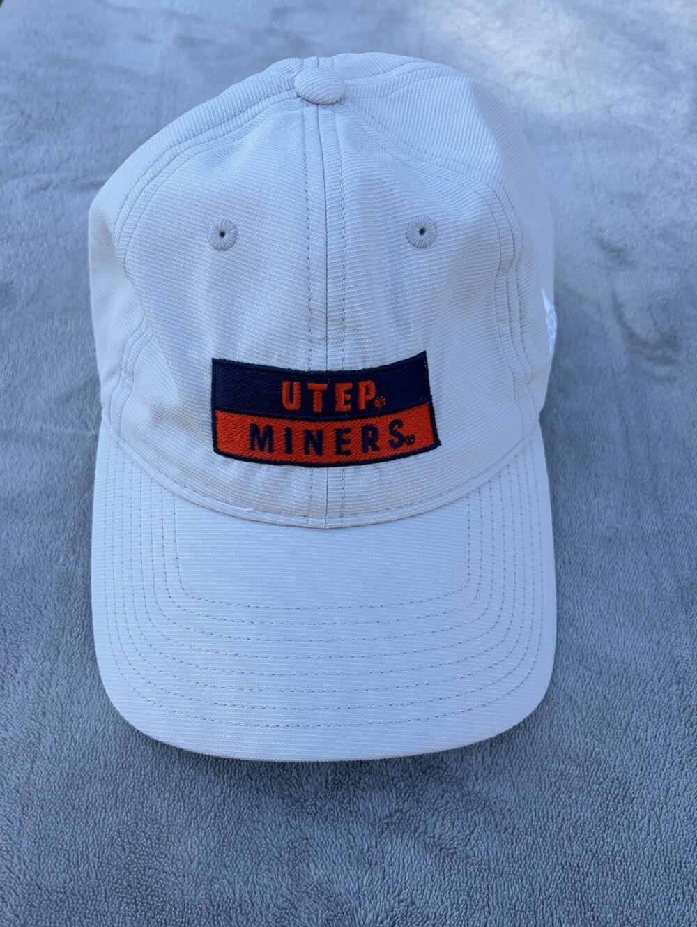 NEW UTEP Miners Adidas Unstructured Cap Hat Adjustable Gray